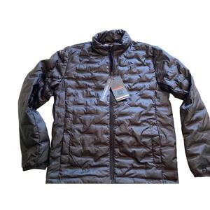 Hawke & Co Mens Ultra-Light Featherless Down-Touch Puffer Jacket Black Small